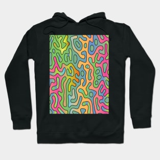 Seamless Turing Pattern Abstract Colored Hoodie